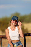 Cobalt & Silver Athletic Roper Hat