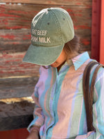 Green Eat Beef Drink Milk Hat 326 Richardson