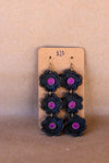 Leather Flower Earrings